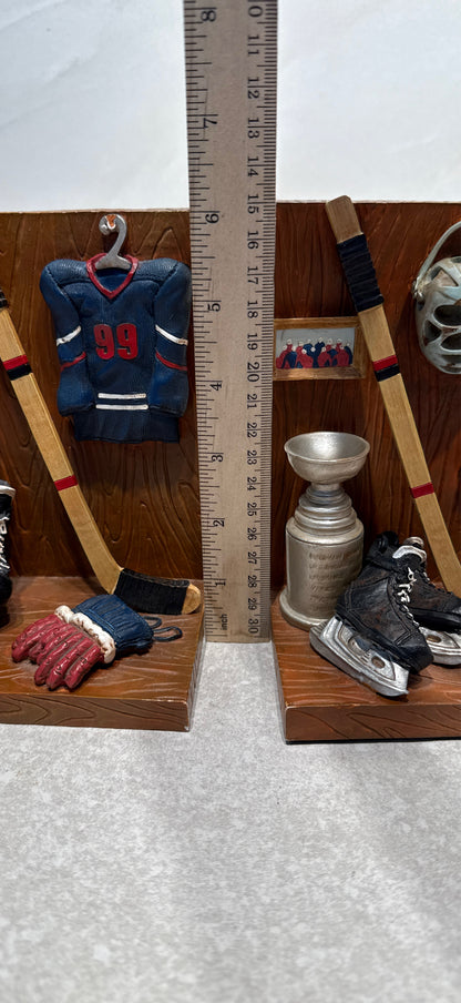 Pair of Hockey Bookends