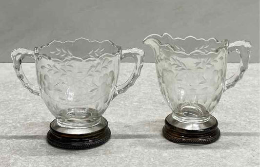 Sugar & Creamer (Sterling Base)