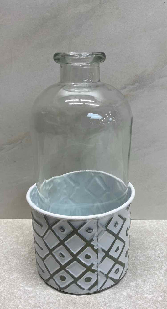 Bottle With Metal Holder