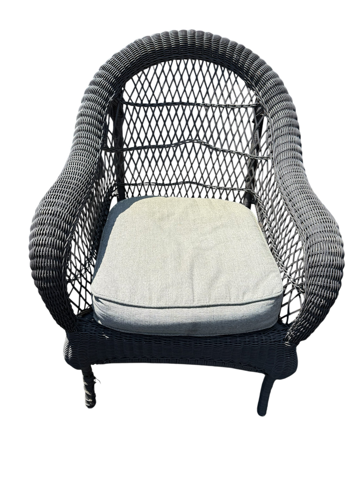Gray Wicker Chair