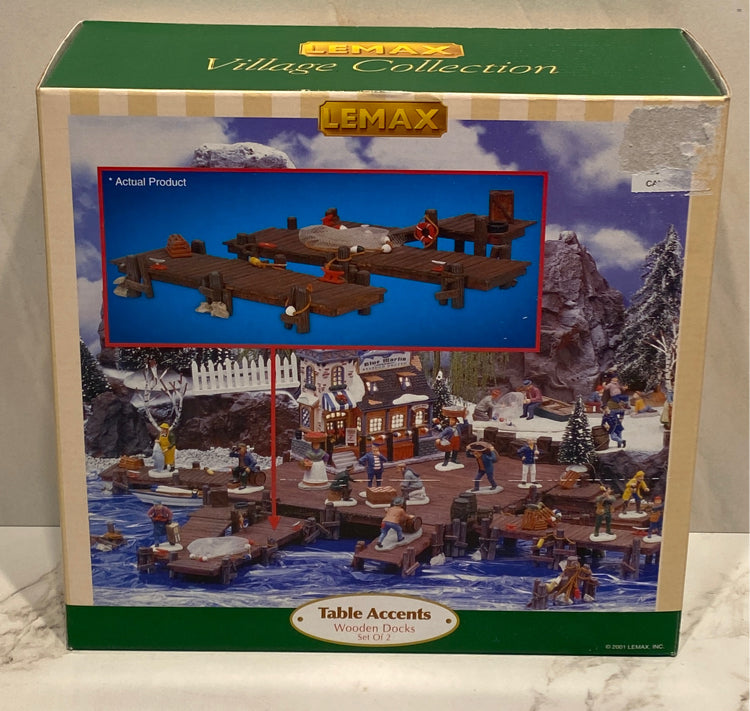 Lemax Wooden Docks (Set of 2)