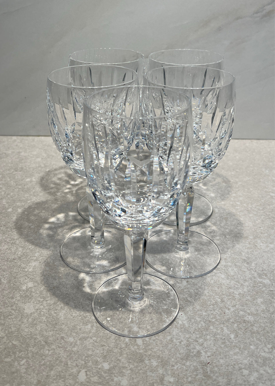 Set of 5 Waterford Glasses