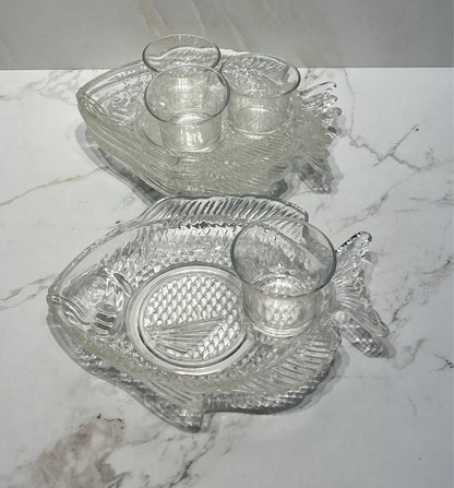 Set of 4 Fish With Dishes