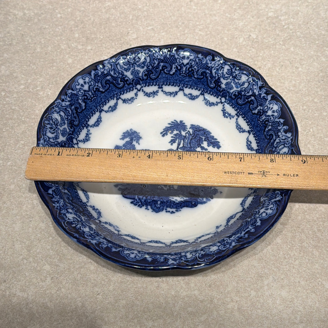 Old Watteau Blue Bowl