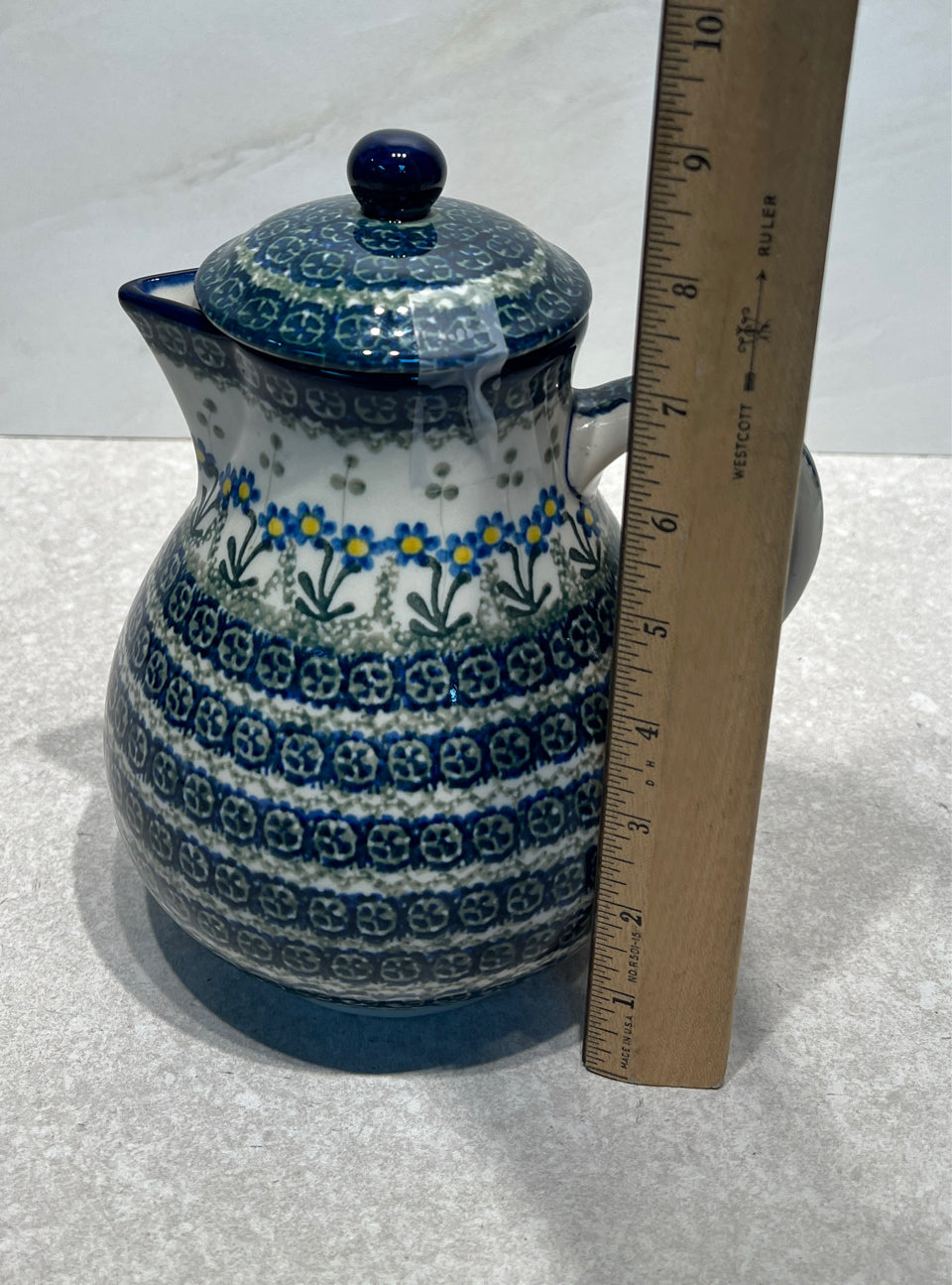 Polish Potter Pitcher with Lid