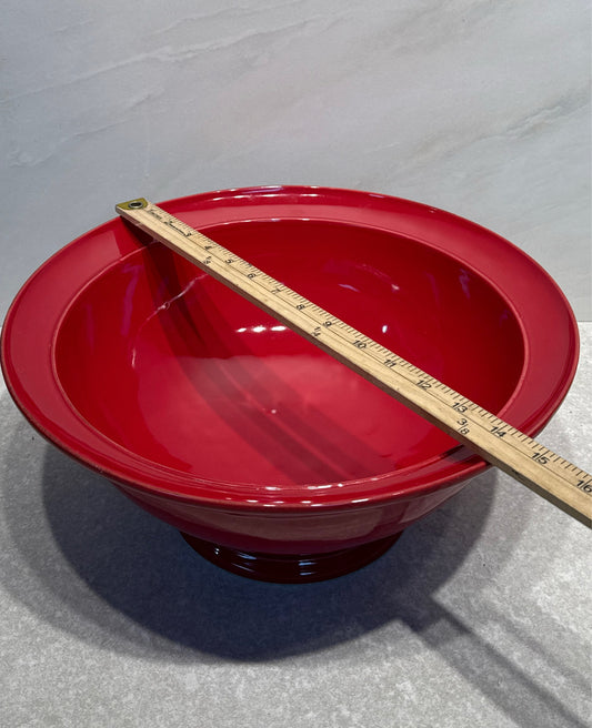 Pottery Barn Large Red Bowl