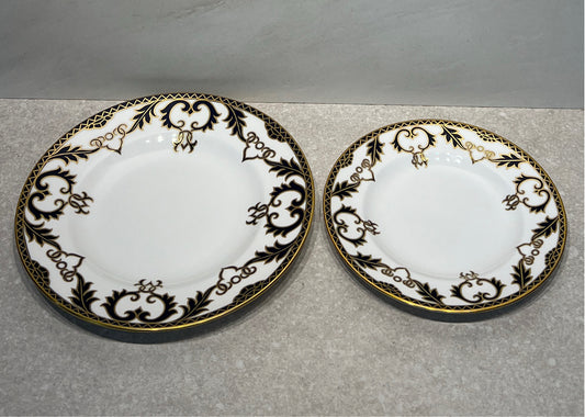 Set of 2 Royal Crown Derby Majesty Plates