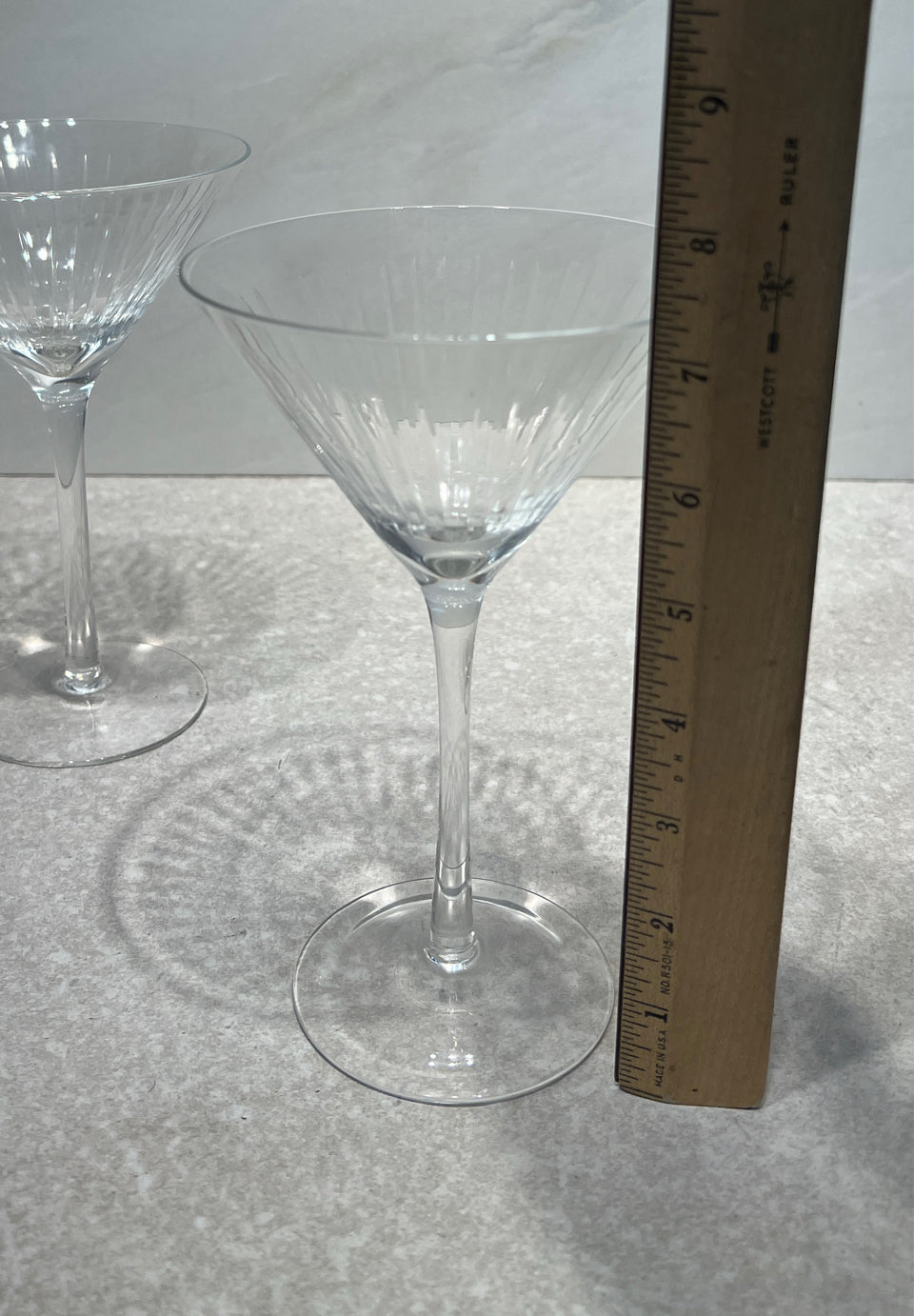 Set of 4 Martini Glasses