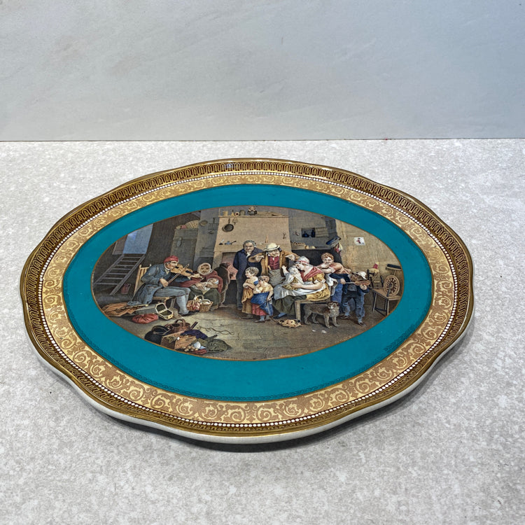 Prattware Thr Blind Fidler Platter