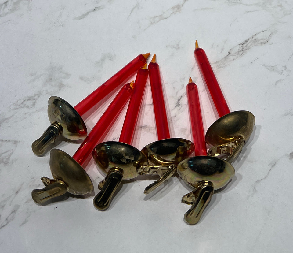 Set of Vintage Tree Clip Ons
