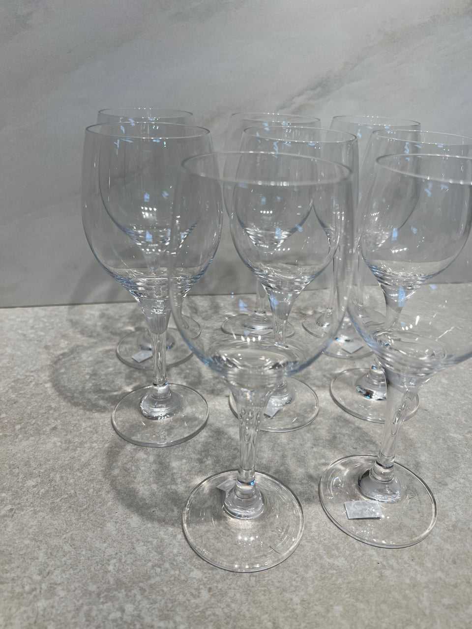 Set of 8 Inn Crystal Glasses