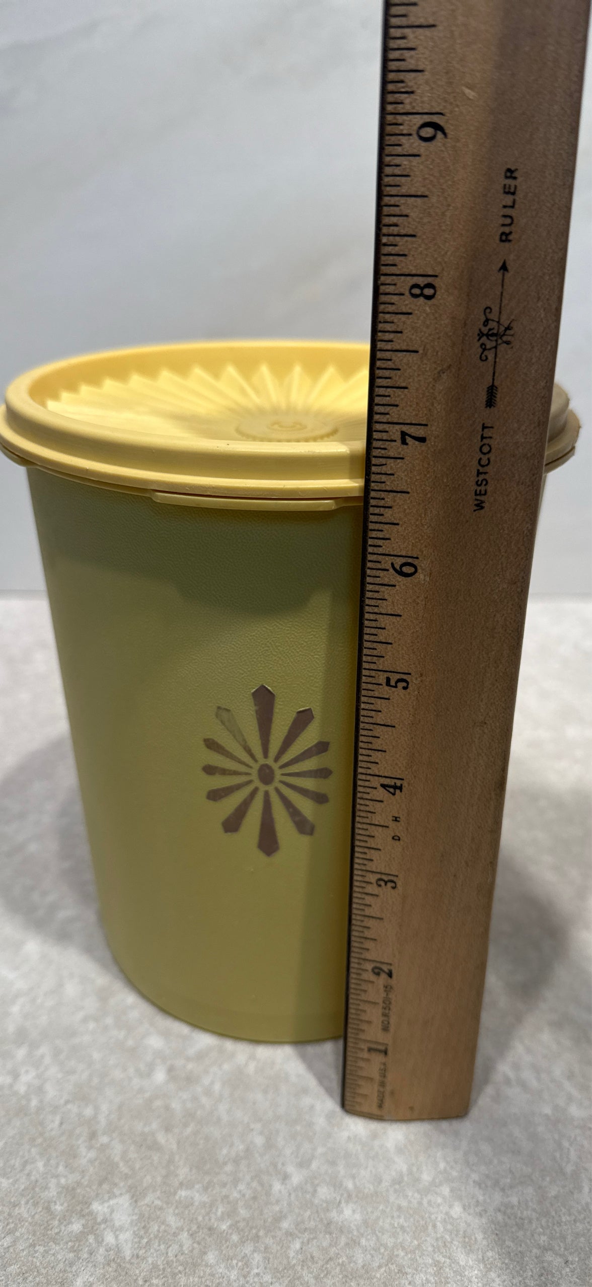 Covered Tupperware Canister