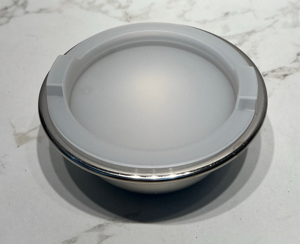 Covered Stainless Bowl
