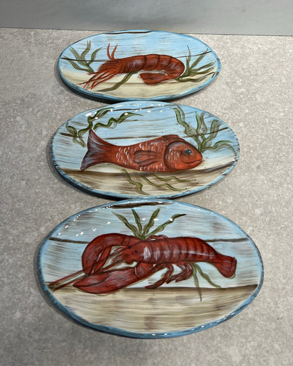 Set of 3 Fish plates