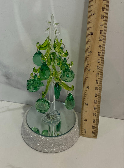 Glass Tree with Ornaments