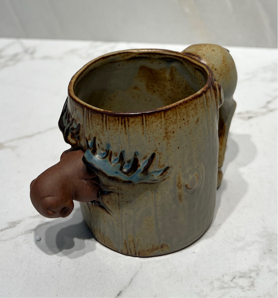 Pottery Moose Mug