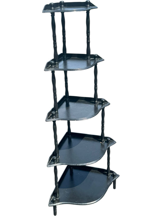 Corner Black Shelf