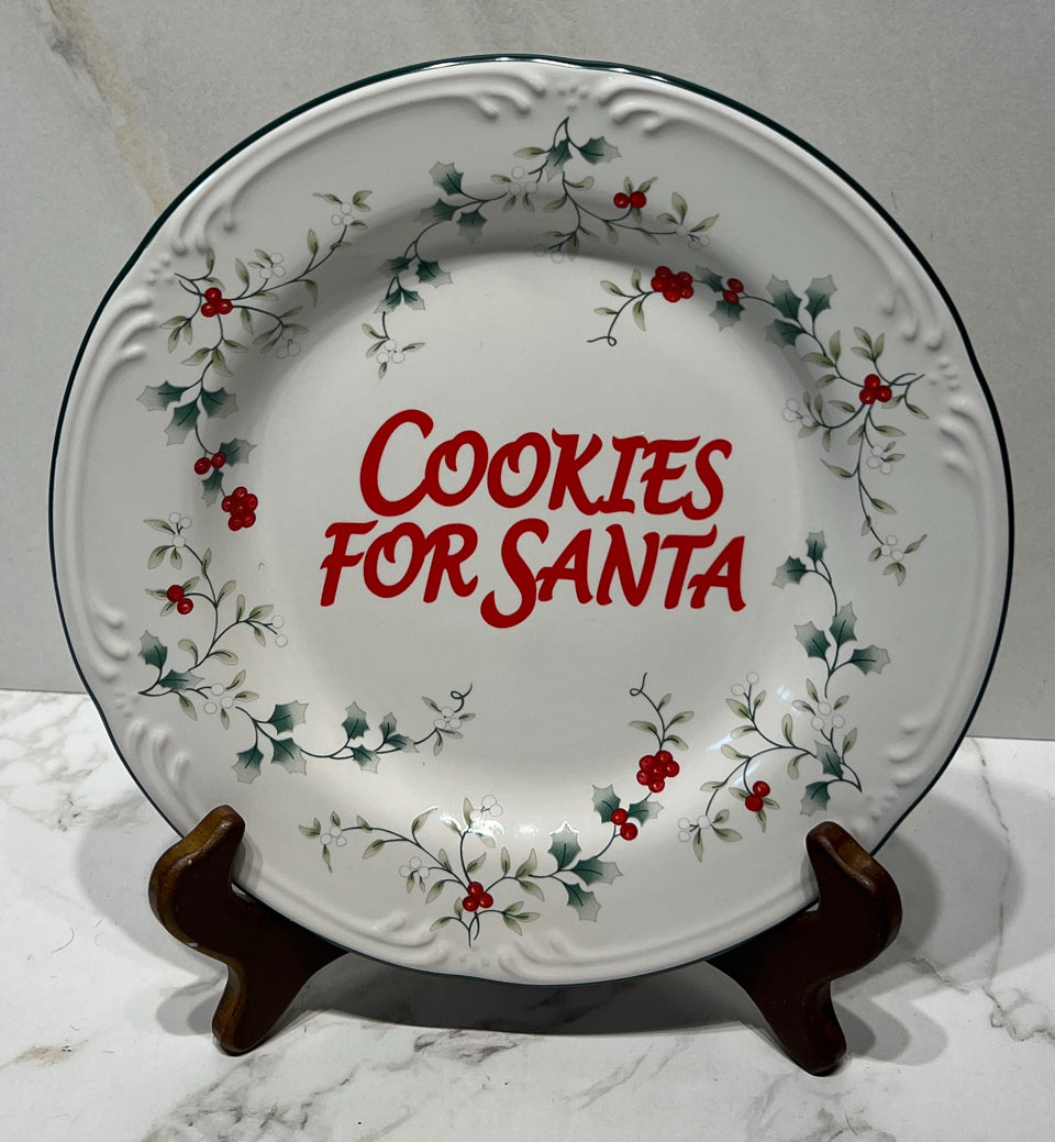 Cookies For Santa Plate