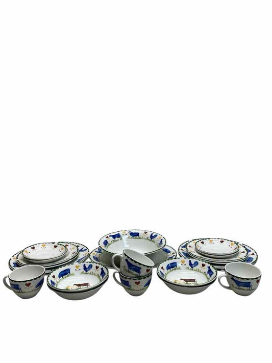 Jacks Farm Dinnerware Set for 4