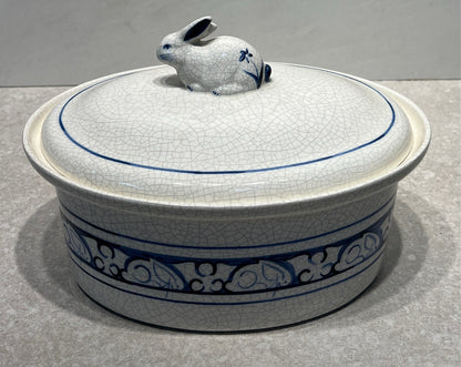 Dedham Pottery Covered Bowl