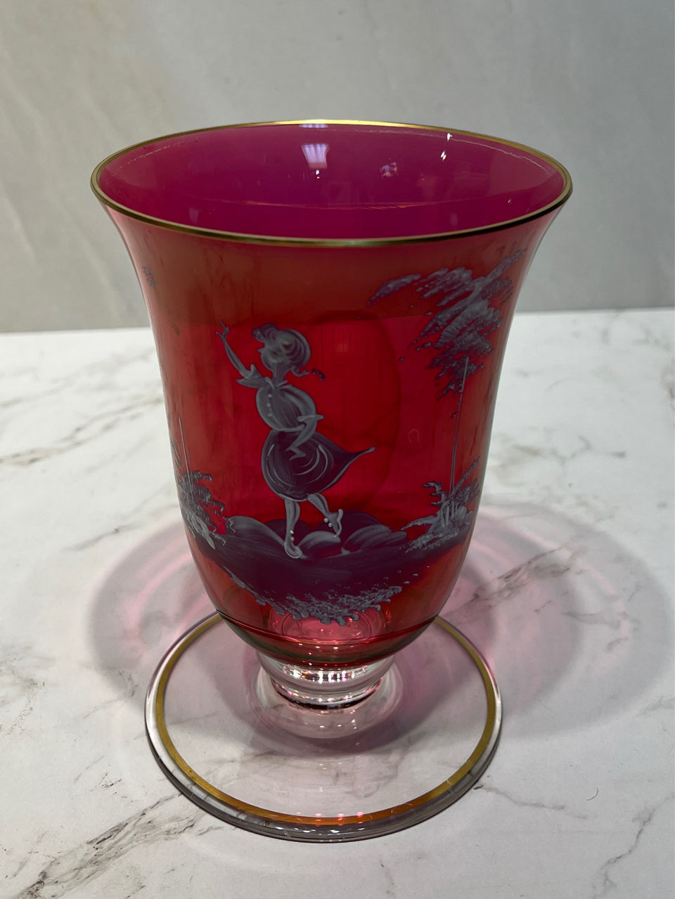 Mary Gregory Style Vase