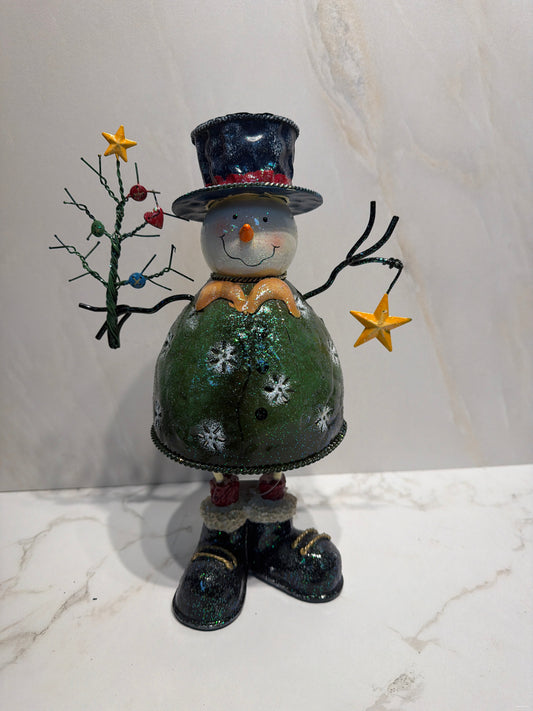 Snowman Candle Holder