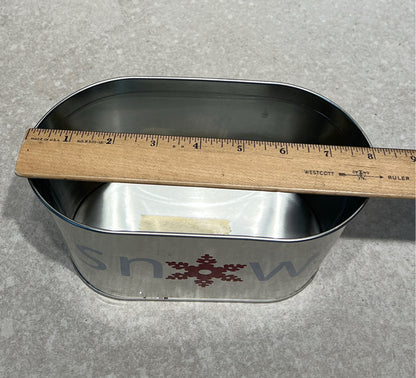 Christmas Tin Bucket