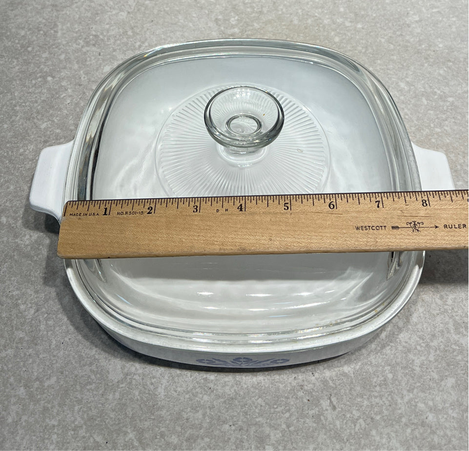 Covered Corning Ware Bowl