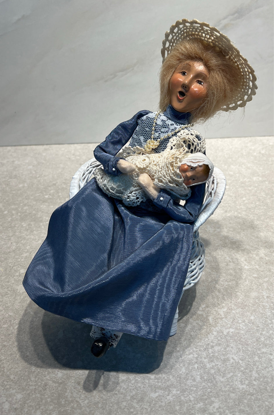 Byer's Choice Lady on Chair