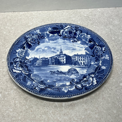 Antique Blue Plate