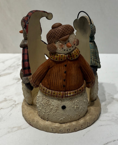 Snowman Candle Holder