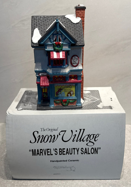 Dept. 56 Marvel's Beauty Salon