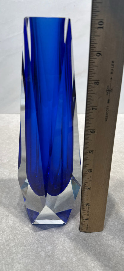 Blue Mandruzzato Murano Vase