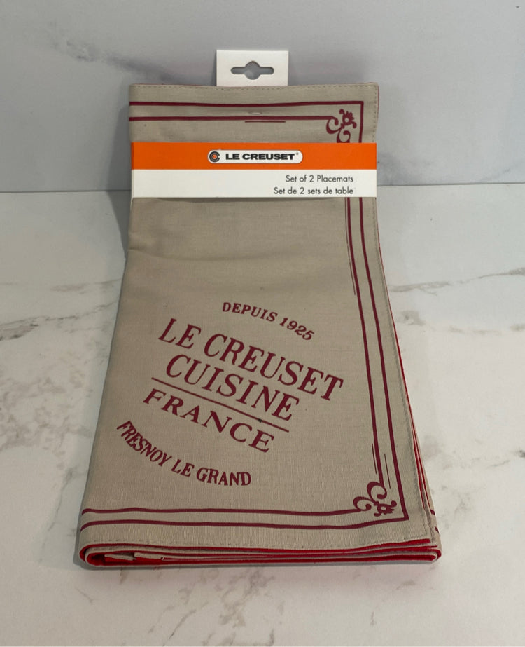 Set of 2 Le Creuset Placemats