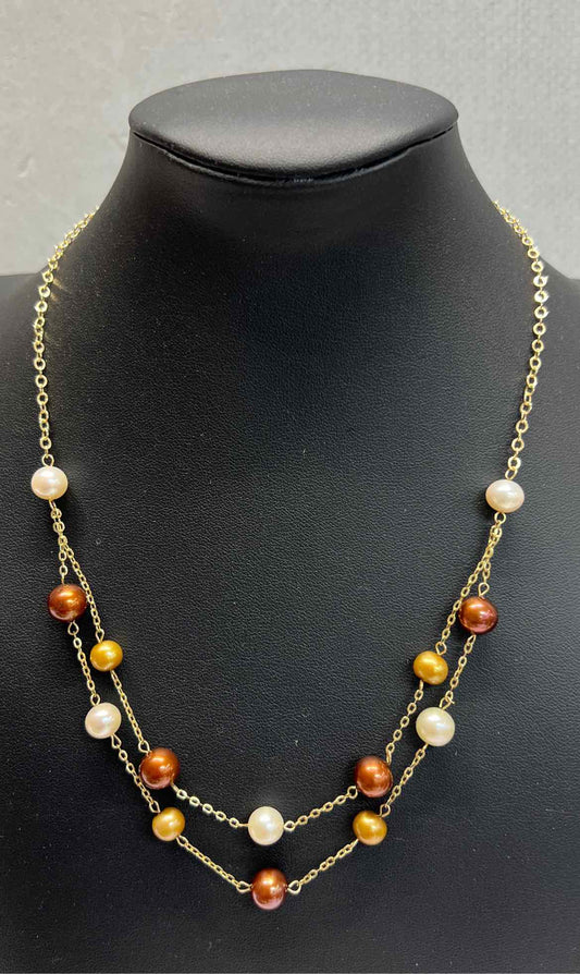 14K Gold and Pearl Necklace