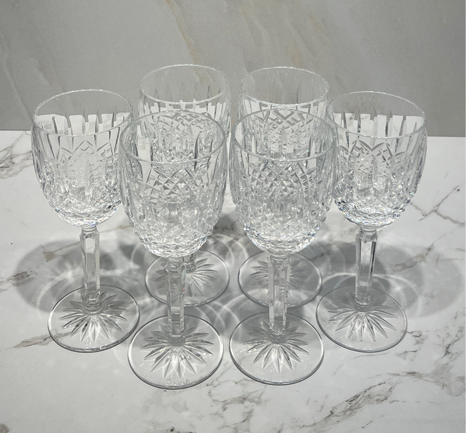 Set of 6 Waterford Glasses