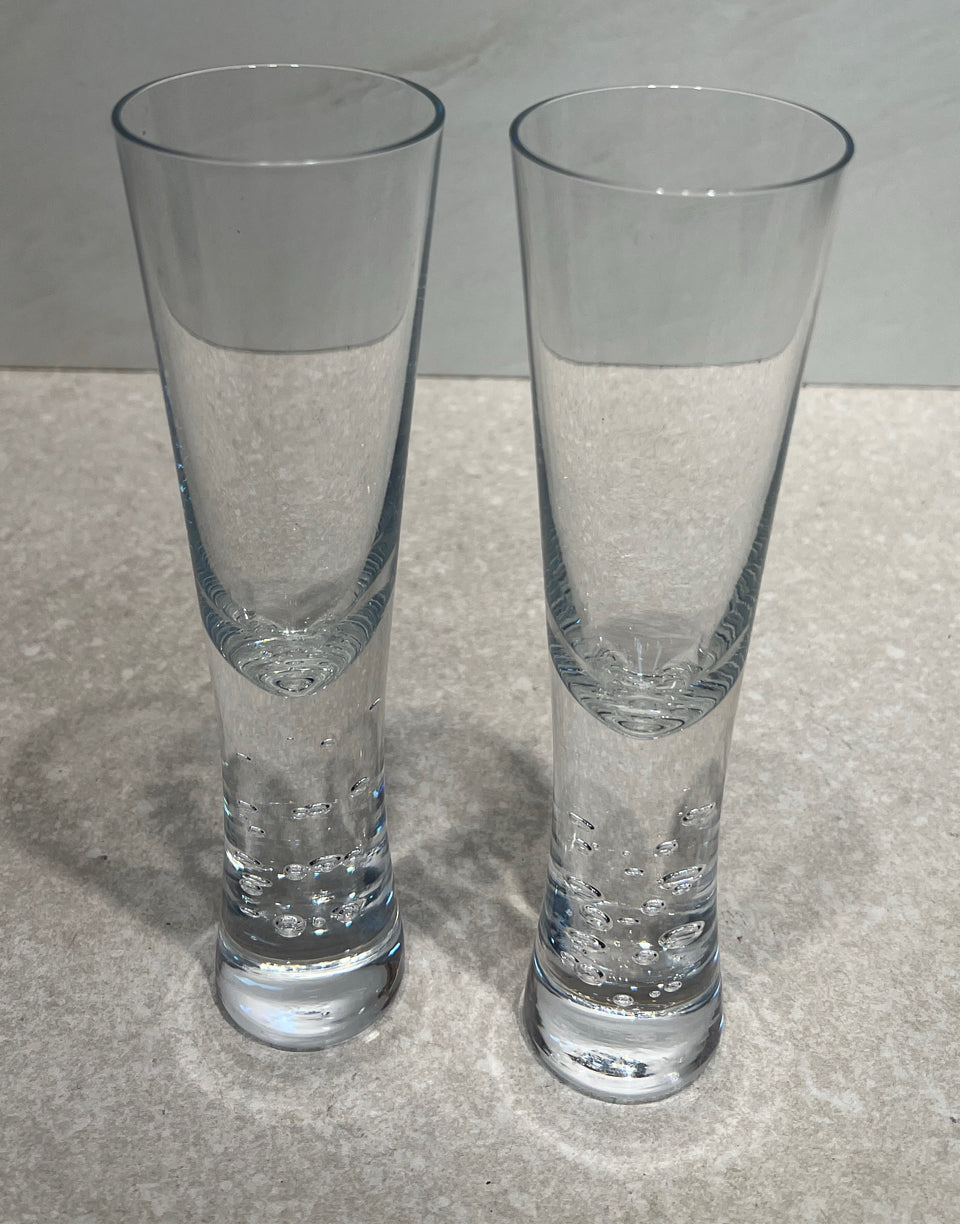 Set of 2 Crate and Barrel Champagne Glasses