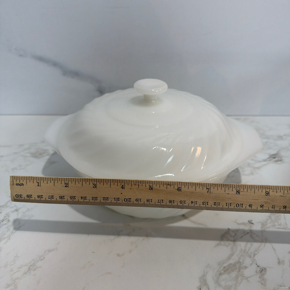 Fire King Covered Bowl