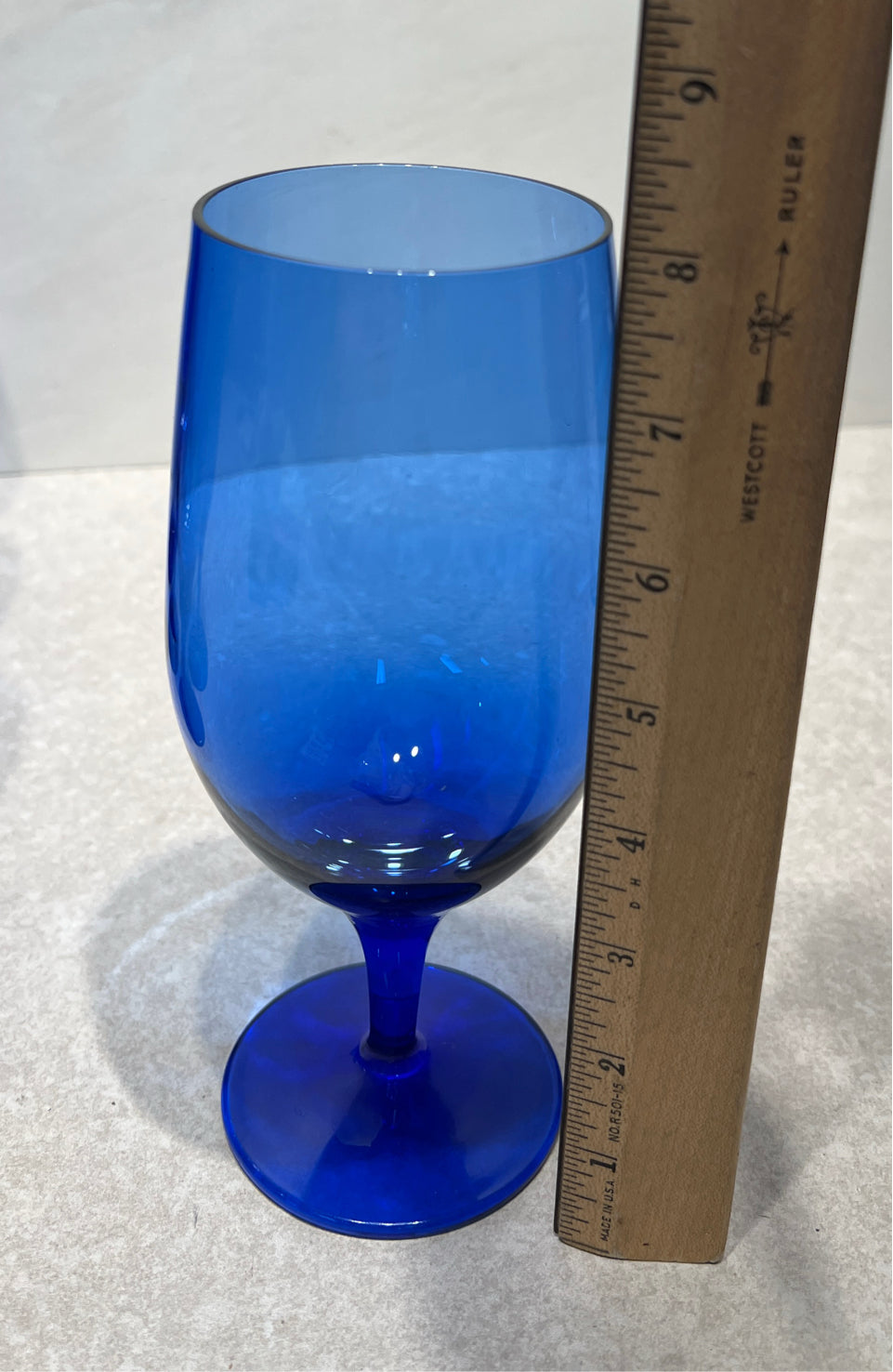 Set of 7 Cobalt Blue Glasses
