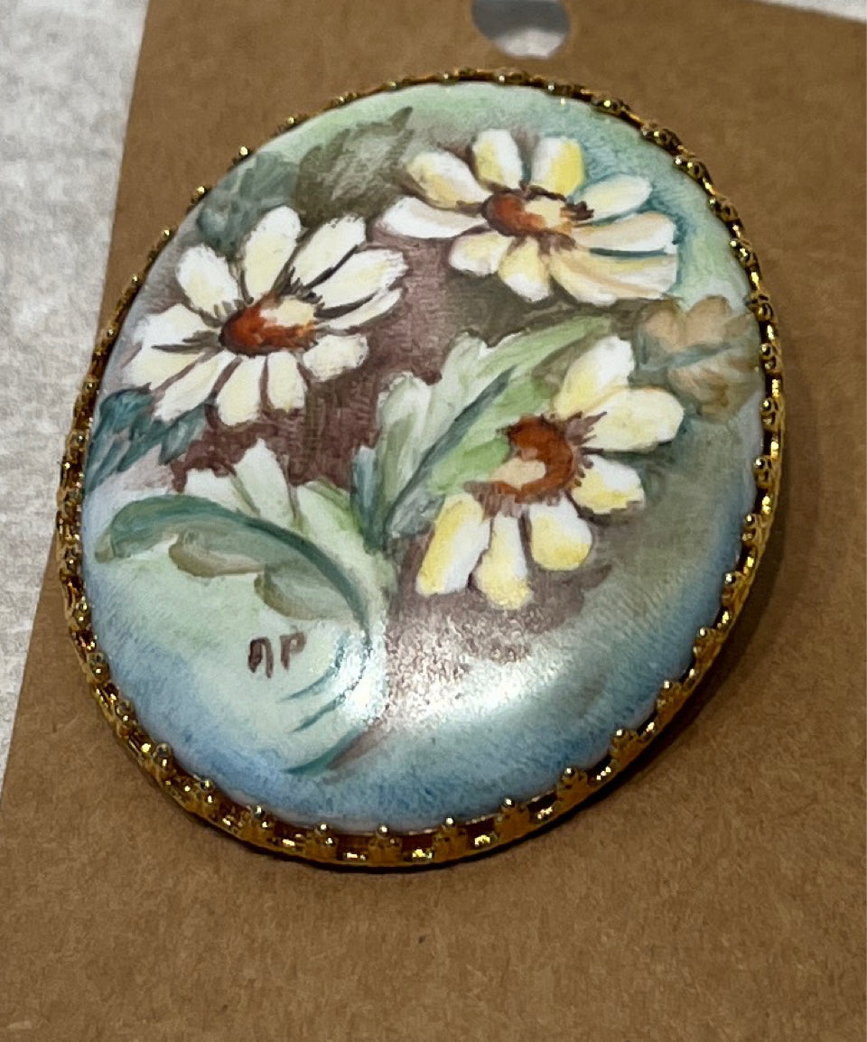 Signed Hand Painted Pin