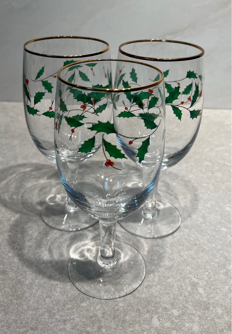 Set of 3 Lenox Glasses