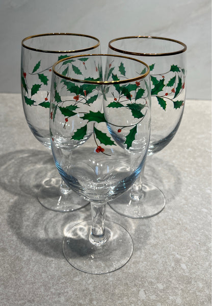 Set of 3 Lenox Glasses