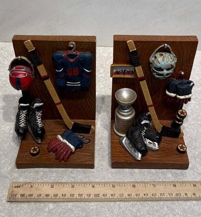 Pair of Hockey Bookends
