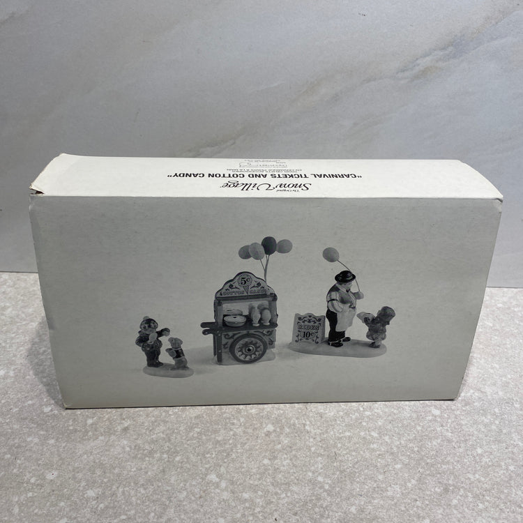 Dept. 56 Carnival Tickets And Cotton Candy