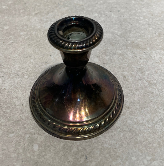 Electroplate Candle Holder