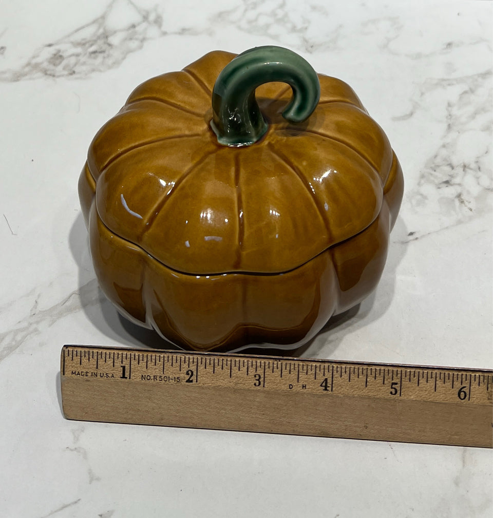 Williams Sonoma Covered Pumpkin