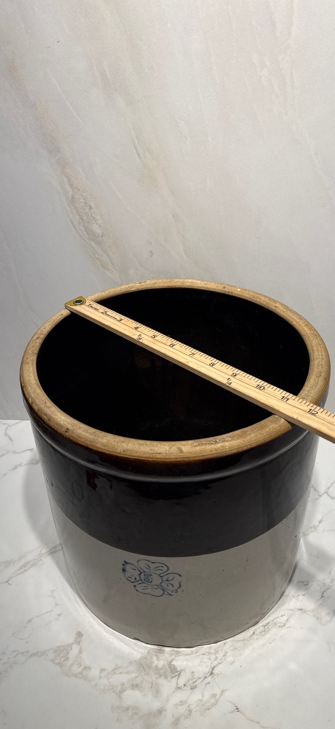 Crock #5 - as found