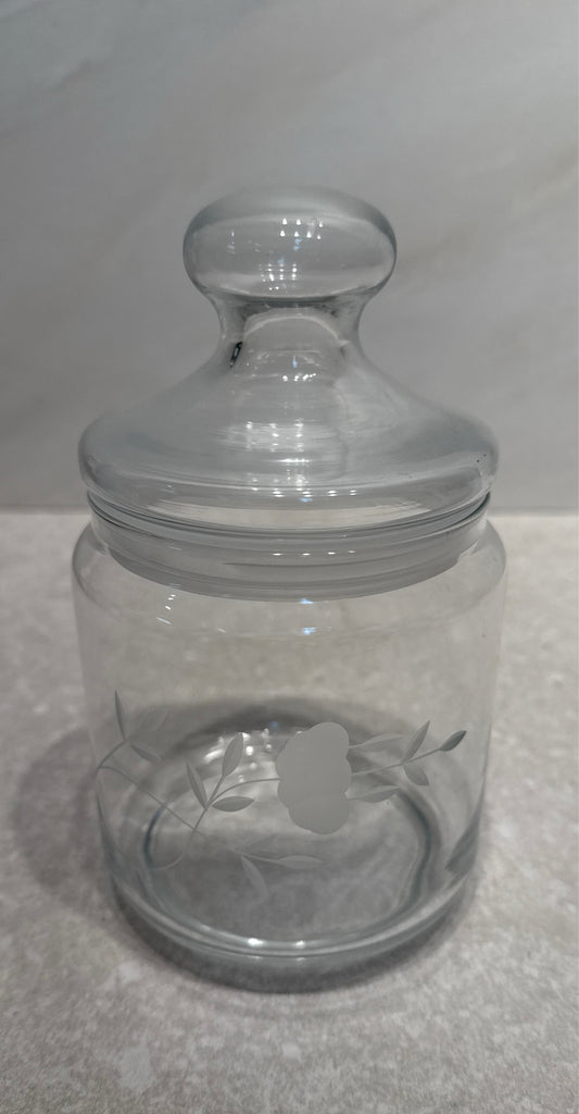 Covered Princess House Jar