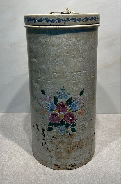 Vintage Flower Tin