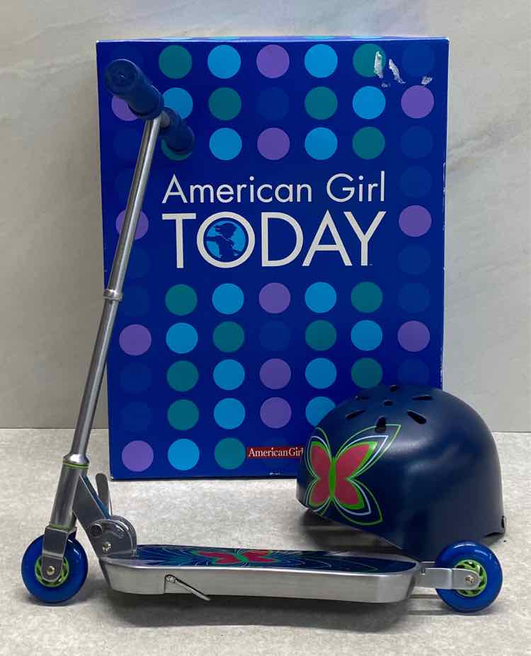 American Girl Scooter and Hat